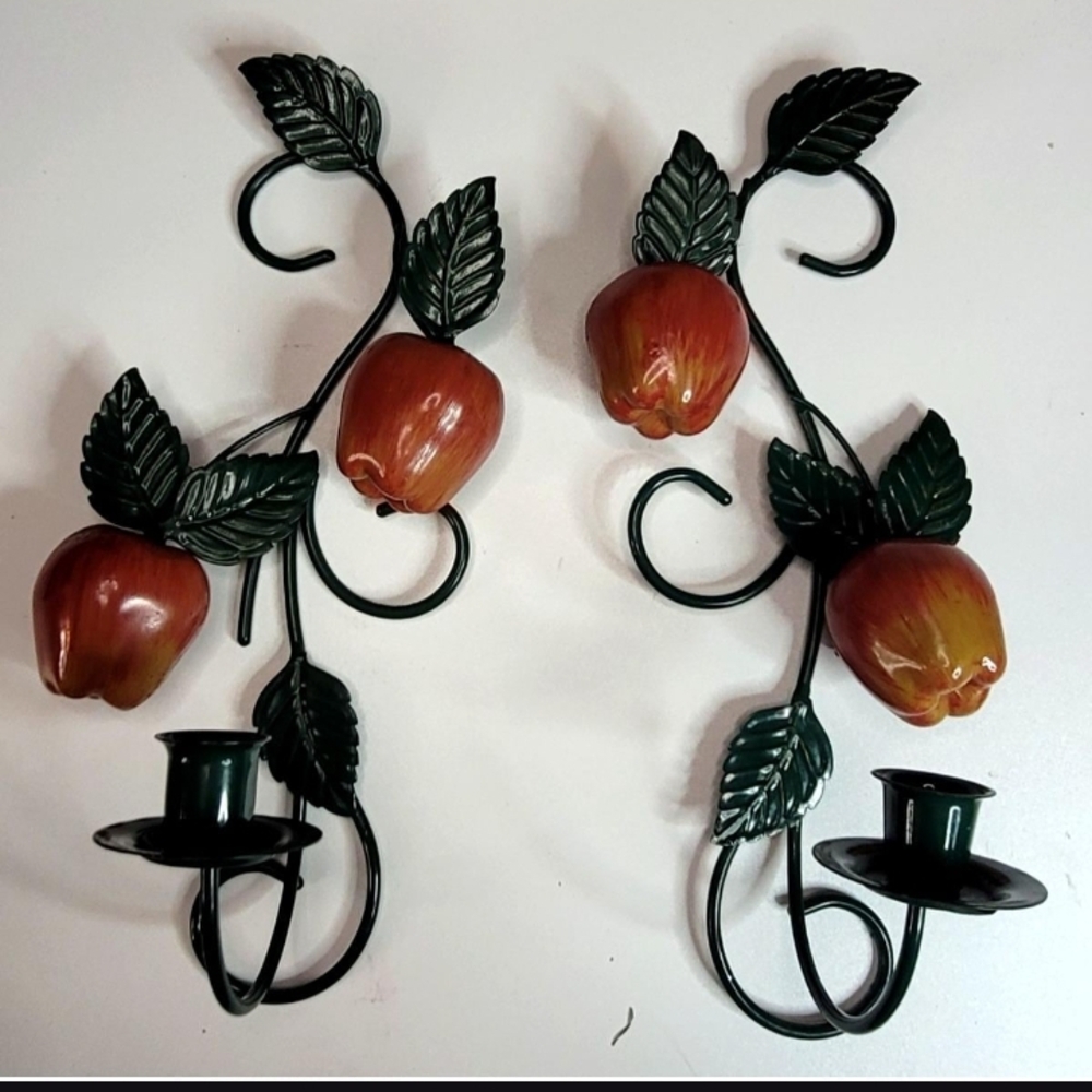 Apple Wall Candle Holders